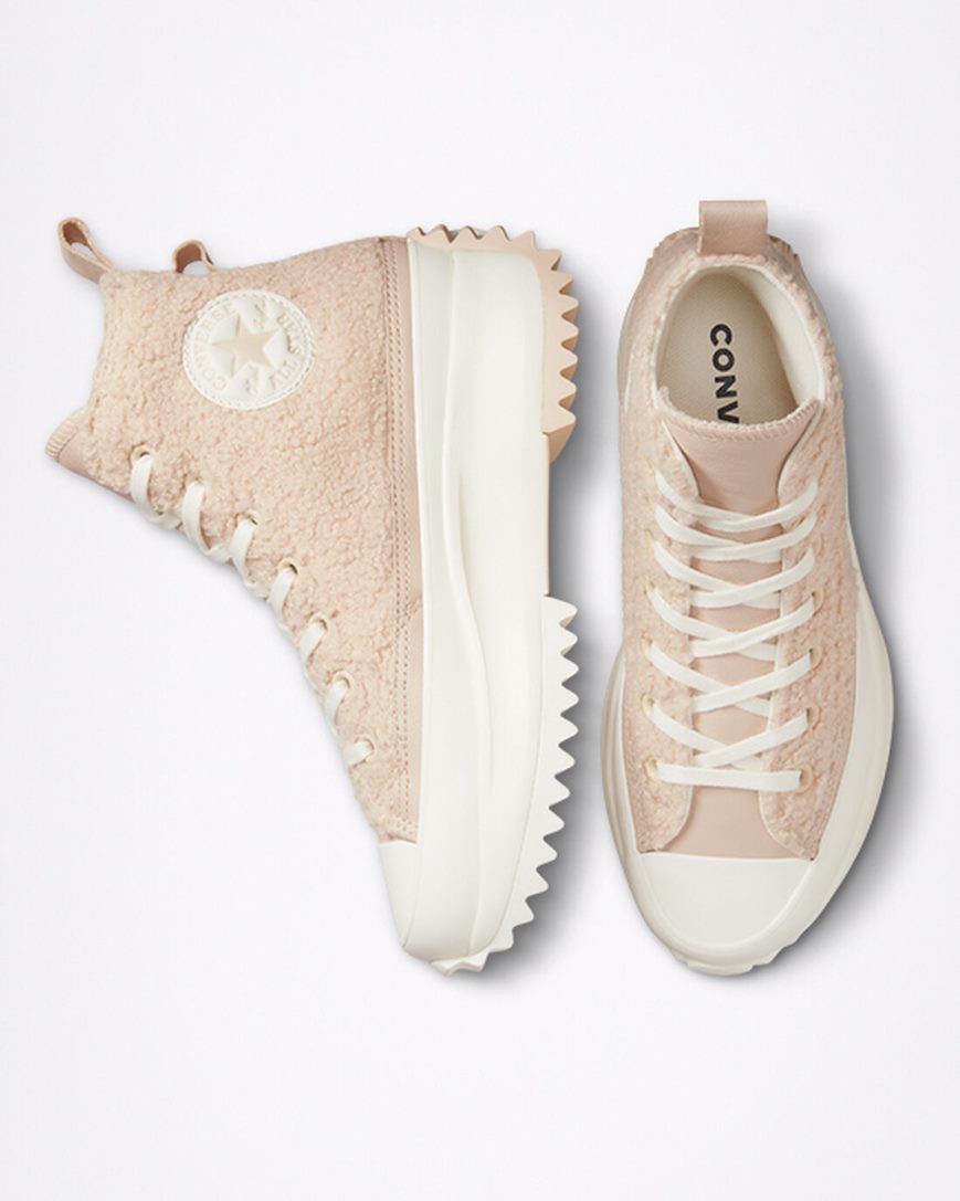 Topanky Na Platforme Converse Run Star Hike Sherpa Vysoke Damske Béžové | SK HNW5F4